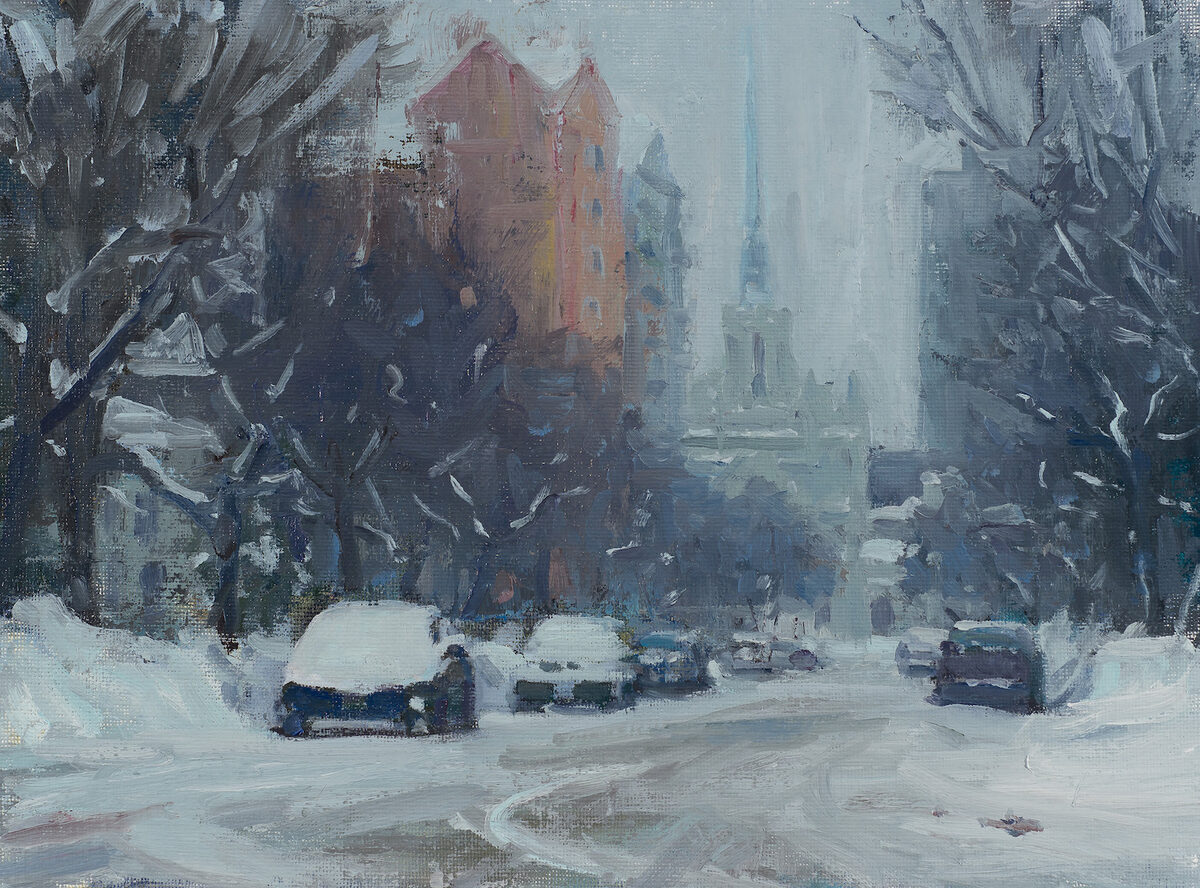 Winter Sketch on Douglas Avenue
