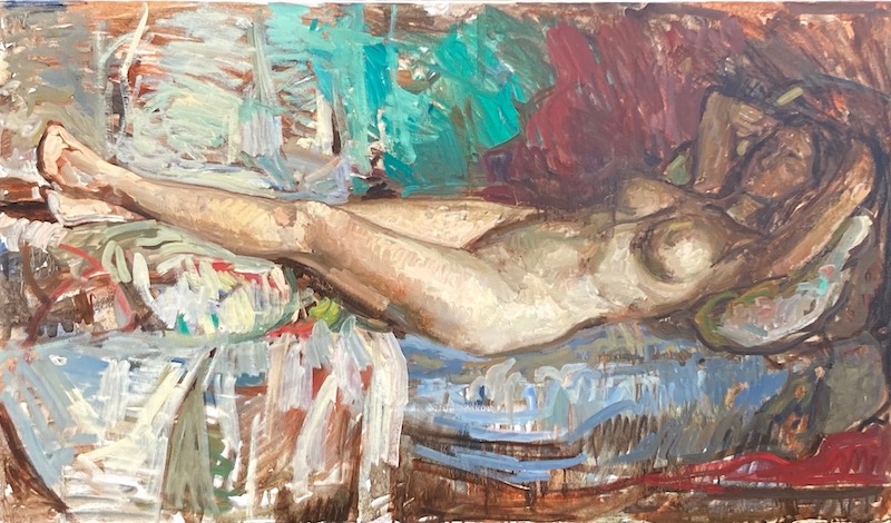 Sketch for Reclining Nude, June