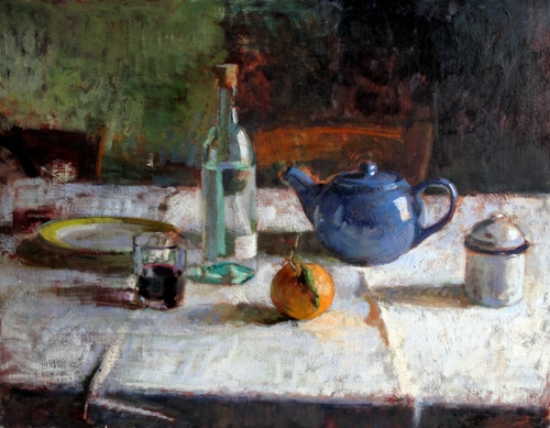 Still Life with Blue Teapot