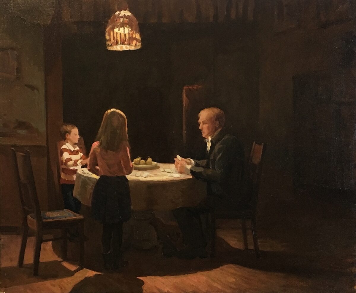 Winter Evening Around the Table