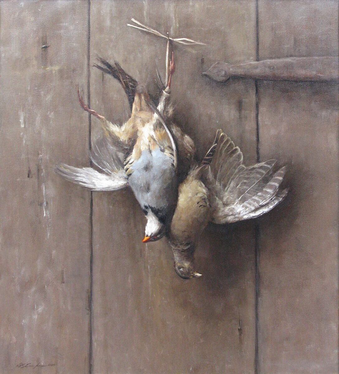 Hanging Pheasant Hen and Chukkar