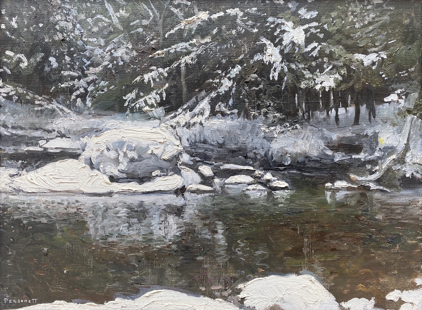 Winter River by Rachel Personett