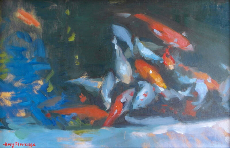 Koi Carp Sketch by Amy Florence