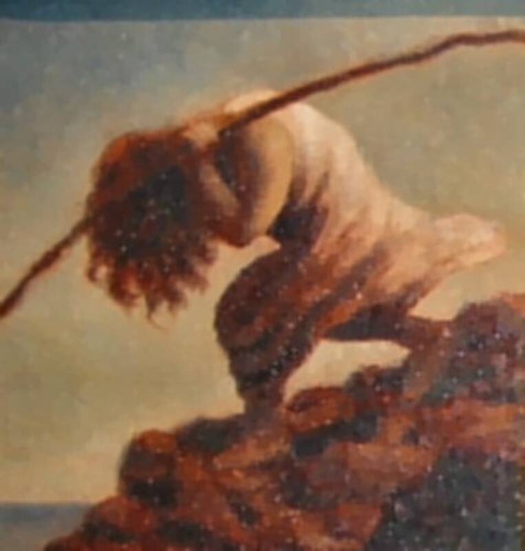 Child with a Burd... by Anthony Ackrill