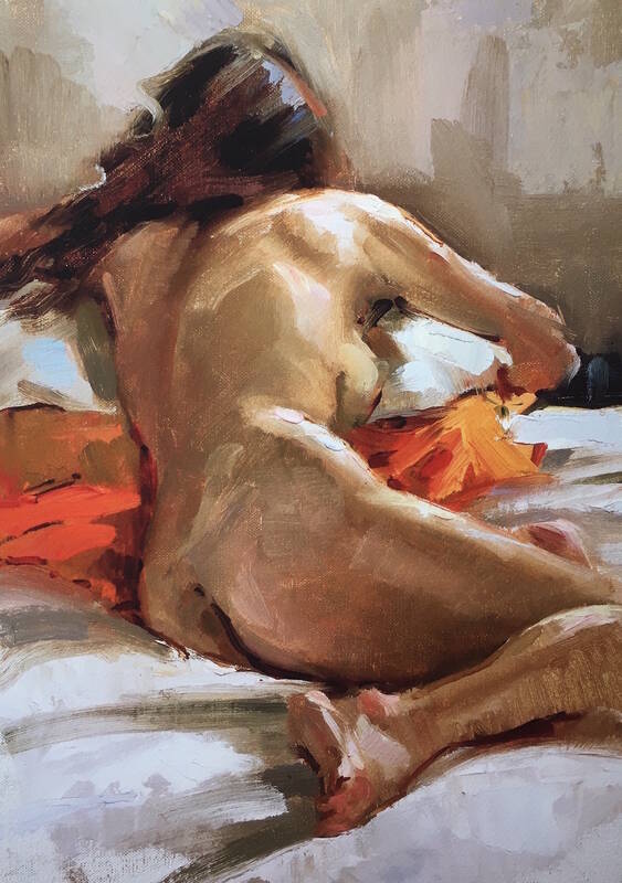 Seated Nude by Beth Rundquist