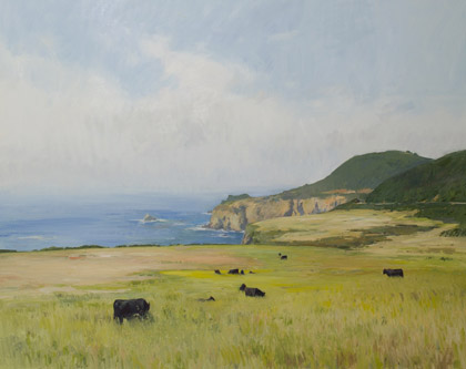 Big Sur Cows by Marc Dalessio