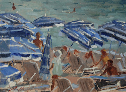 Blue Umbrellas St... by Paul Rafferty