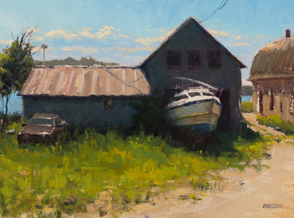 Boat, Car and She... by Carl Bretzke