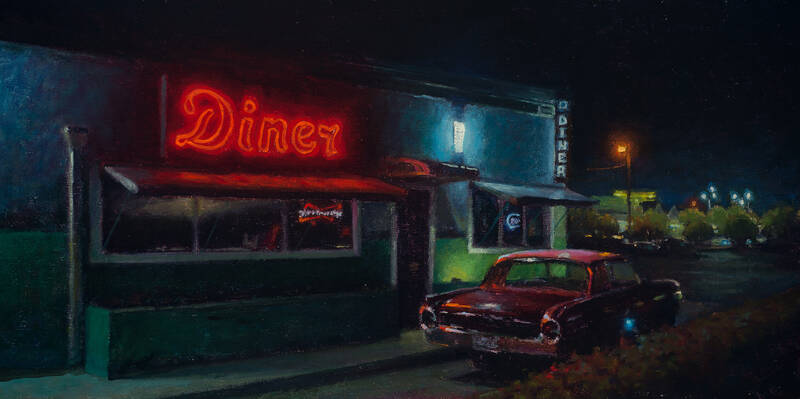 Diner After Hours by Carl Bretzke