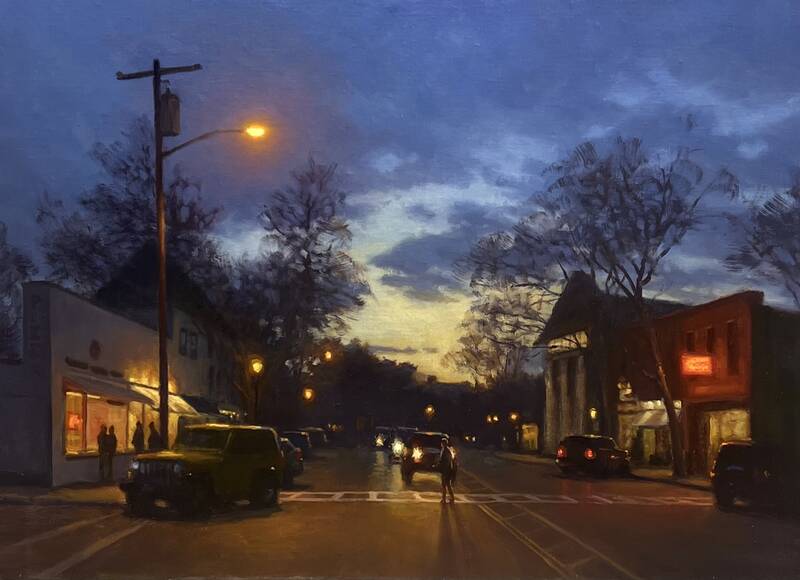 Main Street Noctu... by Carl Bretzke