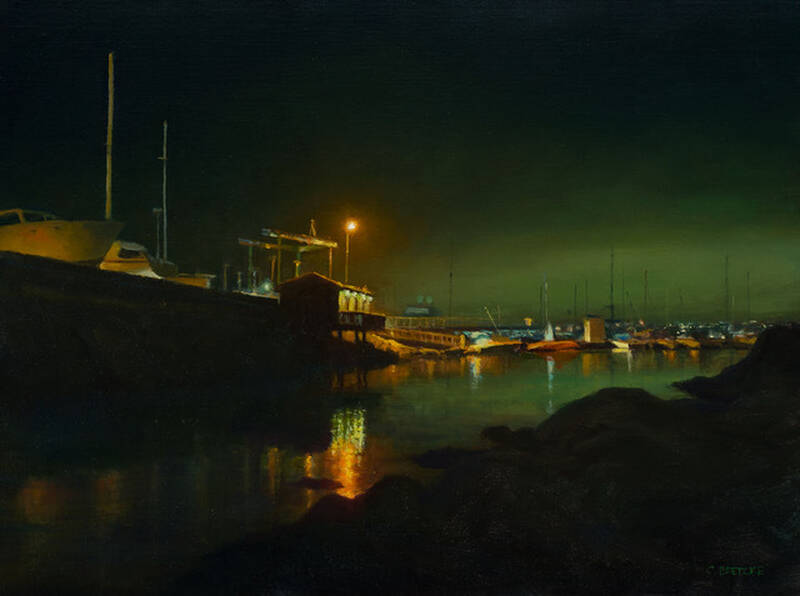 Monterey Harbor N... by Carl Bretzke