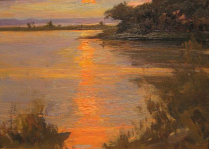 Crab Creek Sunset by Ramiro Sanchez