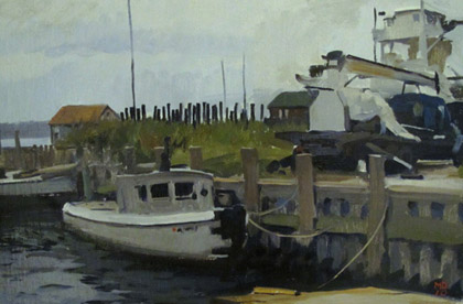 Greenport Dock by Marc Dalessio