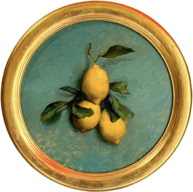 Lemons, Tondo by Daniela Astone