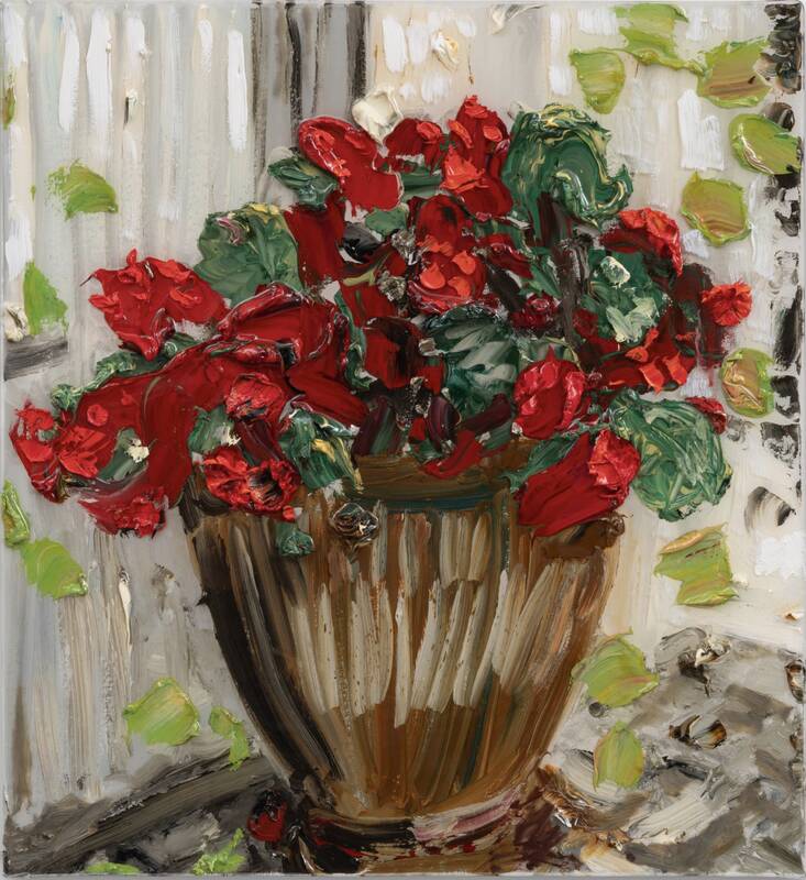 Geraniums Against... by Darius Yektai