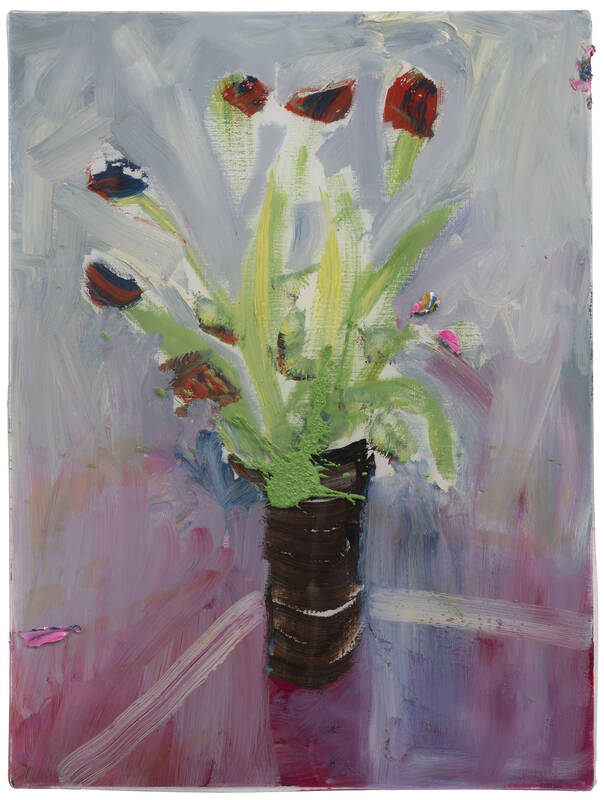 Mauve Tulips on G... by Darius Yektai