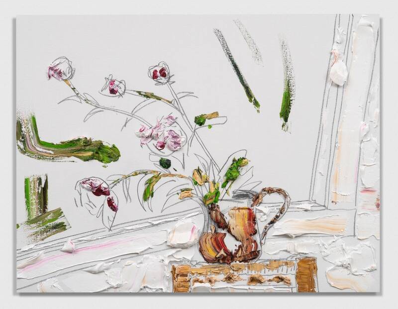 Peonies By Window by Darius Yektai