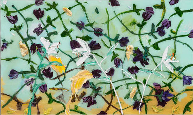 Purple Falling Fl... by Darius Yektai