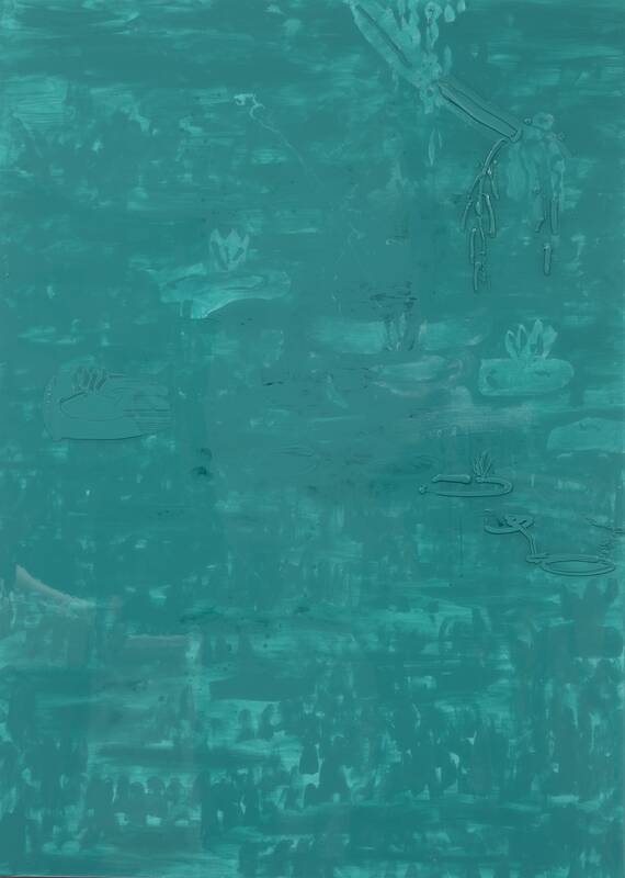 Teal Lilies by Darius Yektai