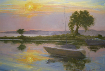 Noyac Sunset by Melissa Franklin Sanchez