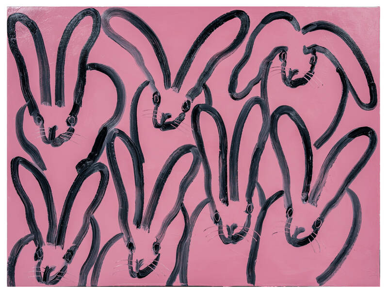 Pink Audrey Hutch by Hunt Slonem