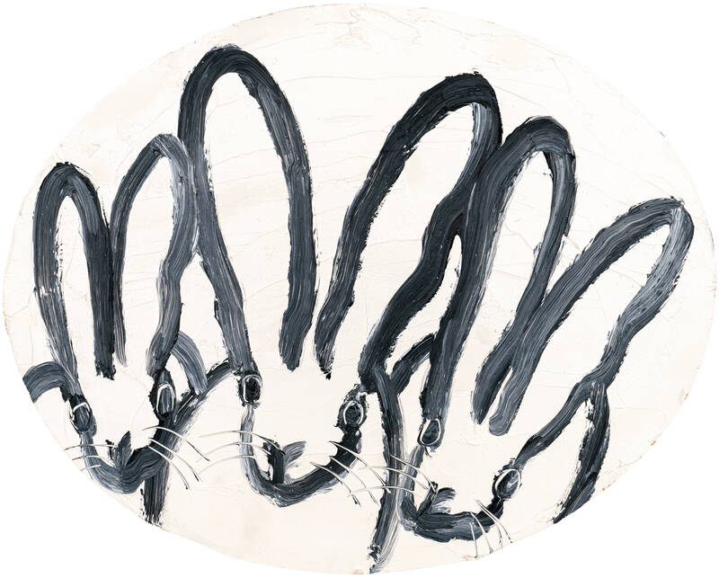 Rabbit Round by Hunt Slonem