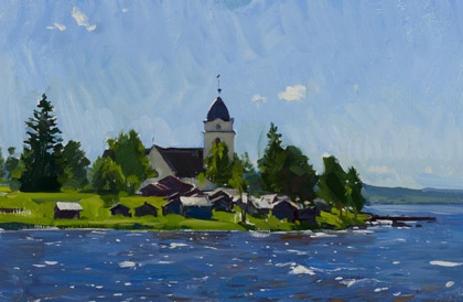 Church at Rattvik by Marc Dalessio