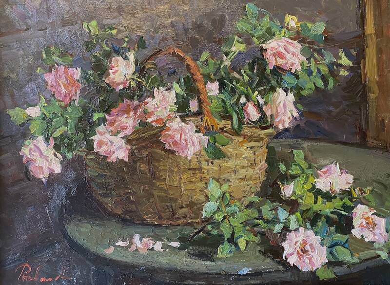 Basket of Roses by Irina Rybakova