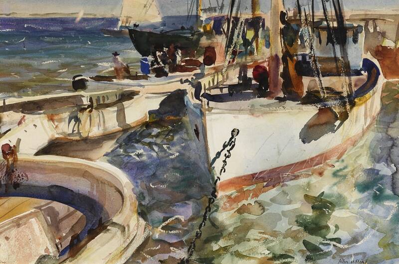 Fishing Boats II by John Whorf