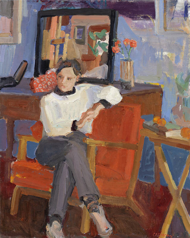 Orange Chair by Kelly Carmody