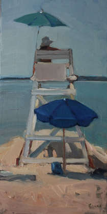 Long Beach Lifegu... by Maryann Lucas