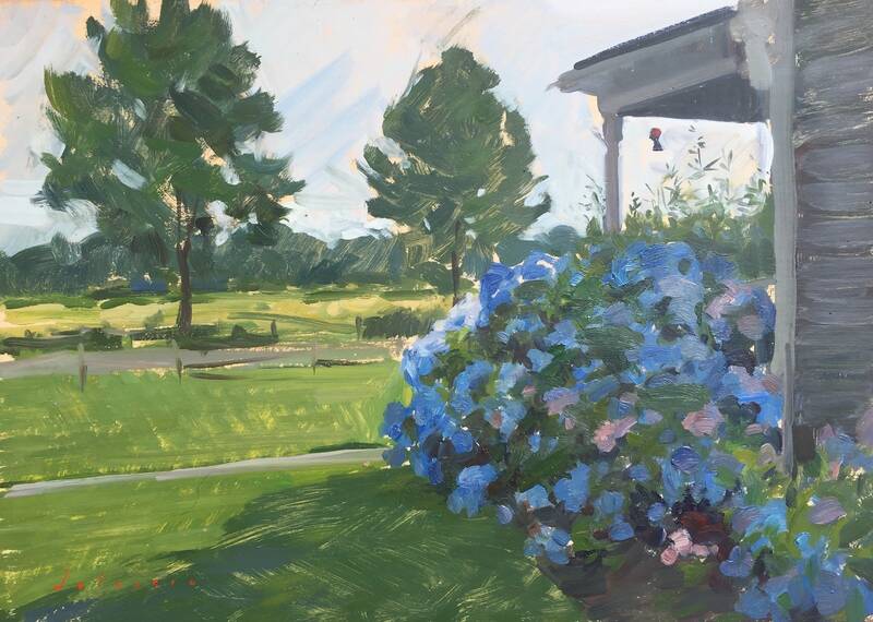 Blue Hydrangeas by Marc Dalessio
