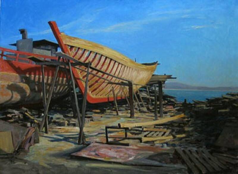 Boats in Construc... by Marc Dalessio