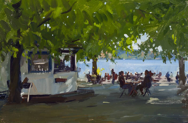 Cafe on the Ridda... by Marc Dalessio