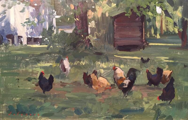 Chickens by Marc Dalessio