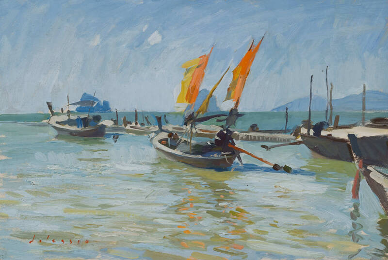 Fishing Boats, Ko... by Marc Dalessio