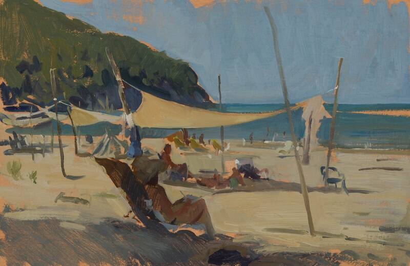 Watercoloring by Marc Dalessio