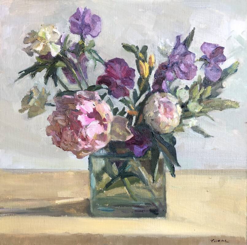 Sweet Peas and Pe... by Maryann Lucas