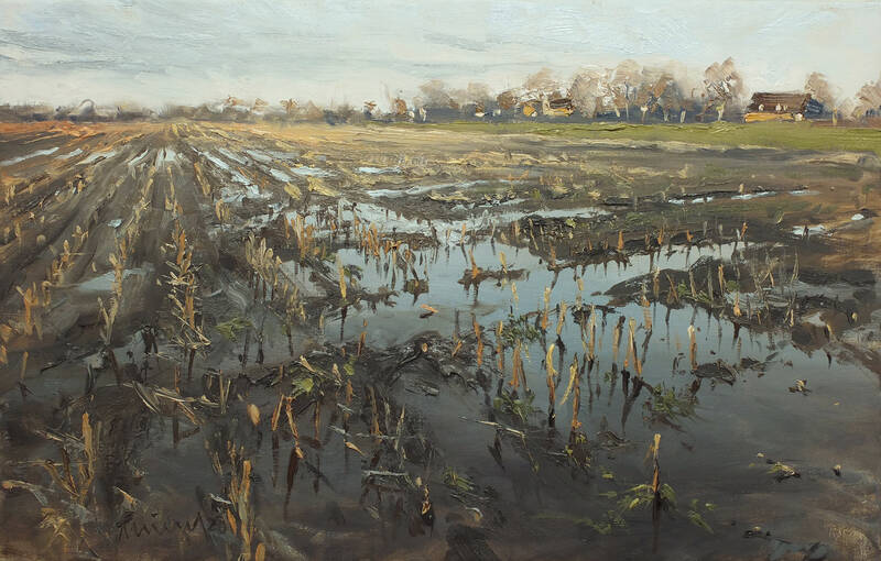 Flooded Field by Mathias Meinel