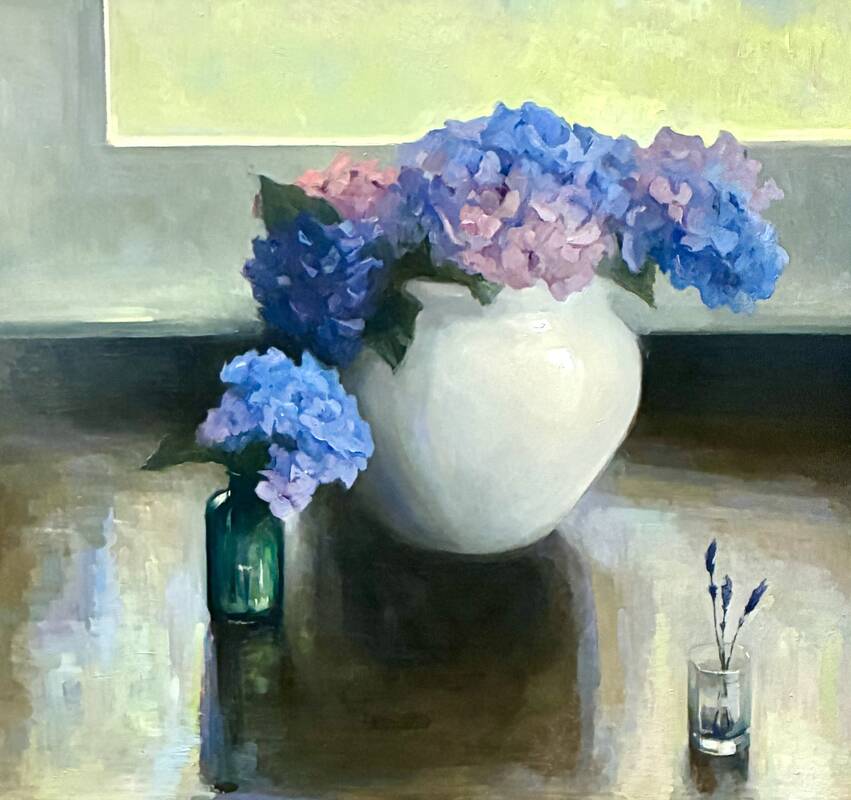 My Hydrangeas by Melissa Franklin Sanchez