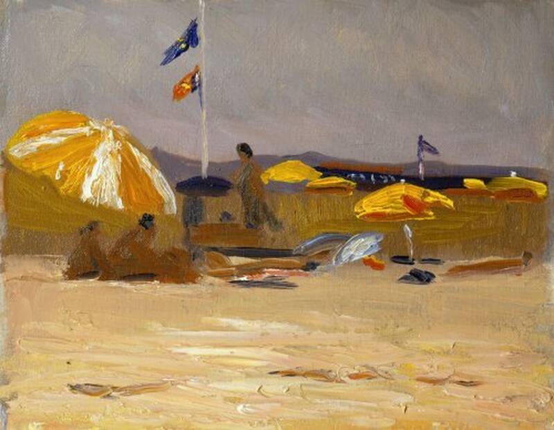 Umbrellas St. Tro... by Nelson  White