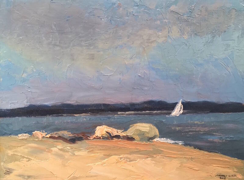 View From South F... by Nelson  White