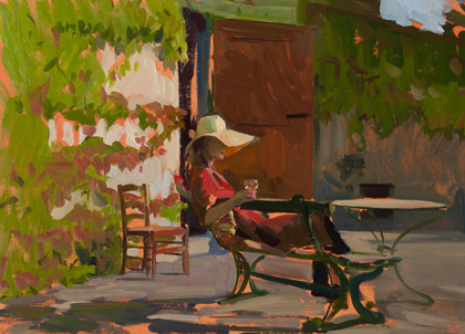 A Glass of WIne by Marc Dalessio