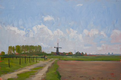 Windmill at Ohe e... by Marc Dalessio