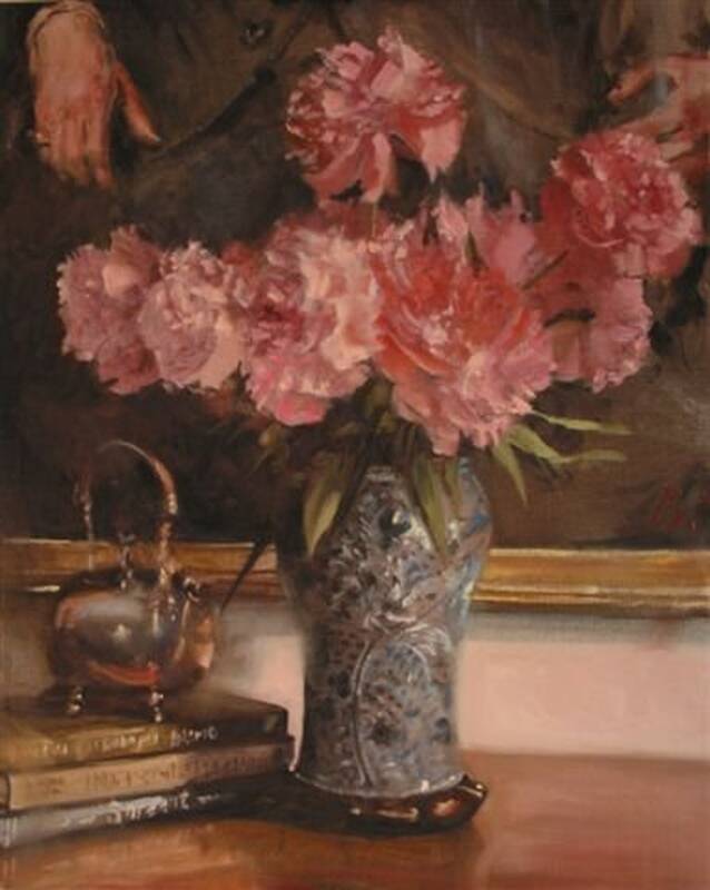 Peonies under Por... by Paul Rafferty