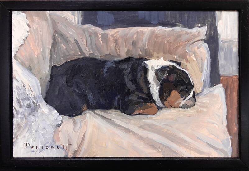 Peanut the Bulldo... by Rachel Personett