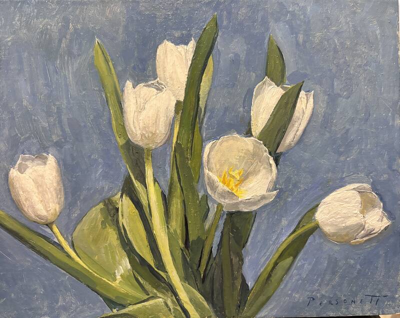 White Tulips by Rachel Personett