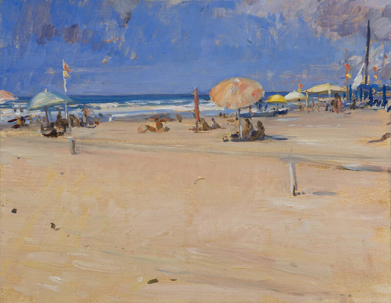 Orange Umbrella by Ramiro Sanchez