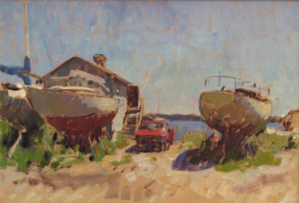 Red Pickup, Green... by Ben Fenske