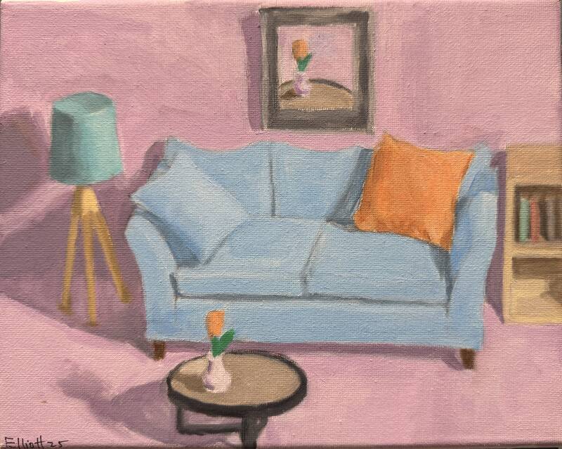 Blue Couch by Robert Elliott